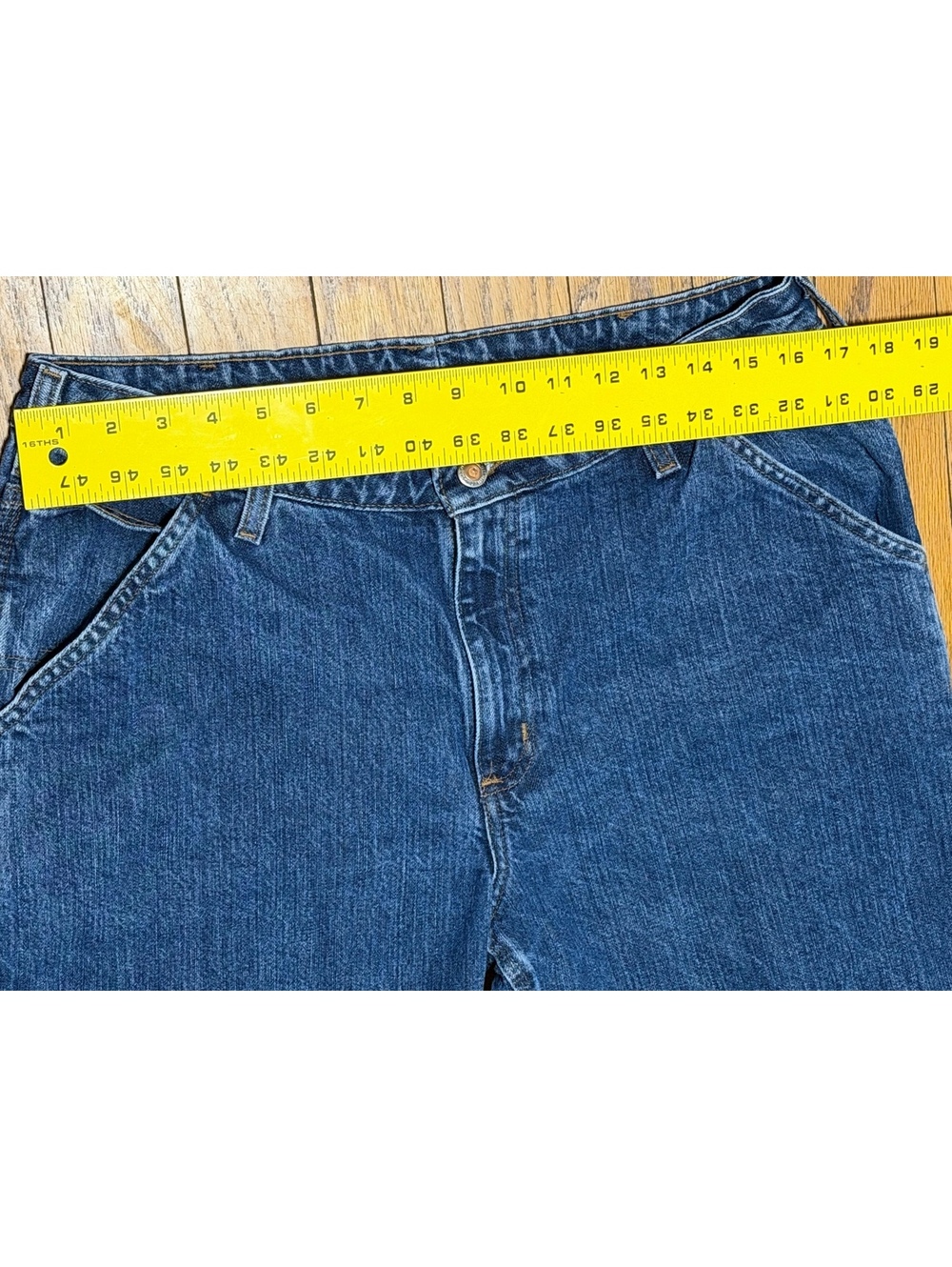 Carhartt Women’s Carpenter Jeans 14x32 Blue Relaxed‎ Workwear Denim - Picture 7 of 12